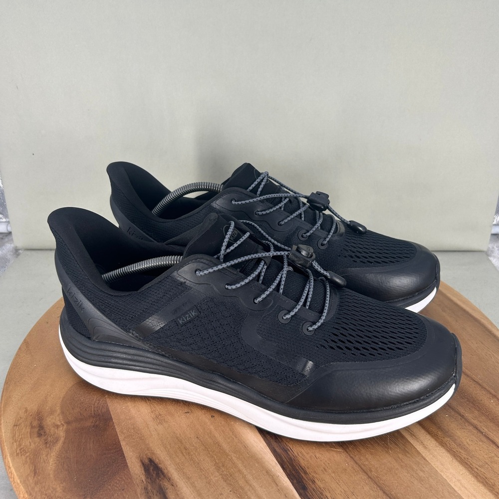 Kizik Lima Black Onyx Hands Free Sneakers Mens 13 Wide MLONBK04-2E Slip On